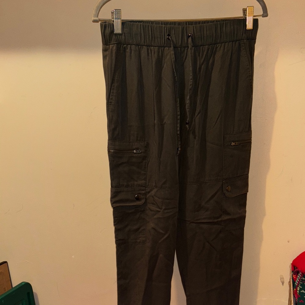 Banana Republic Black Cargo Joggers